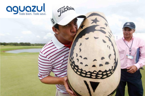 Felipe Velásquez, venezolano que se lleva el Honduras PGA Tour Latinoamérica de golf