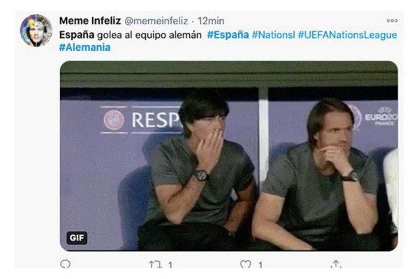Los memes destrozan a Alemania tras el 6-0 que recibieron a manos de España