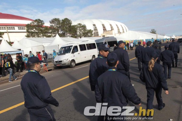 Así se vive el ambiente previo al juego Honduras vs Francia.