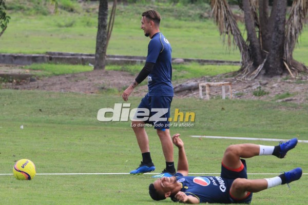 FOTOS: La visita a Diego Vázquez, la caída de Vega y la alegría en el entrenamiento de Motagua