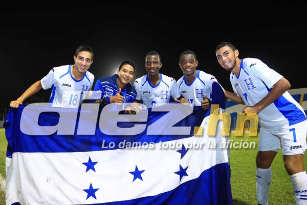 ¡La celebración de la Sub 17 de Honduras al clasificar al Mundial!