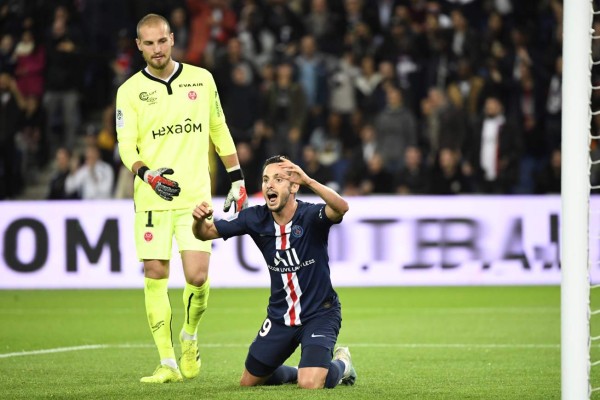 Keylor Navas y los rostros de la derrota del PSG luego de caer ante el modesto Reims