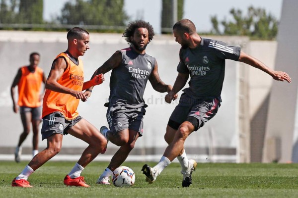 Con dos nuevas novedades y toques de balón: Así fue el entrenamiento del Real Madrid