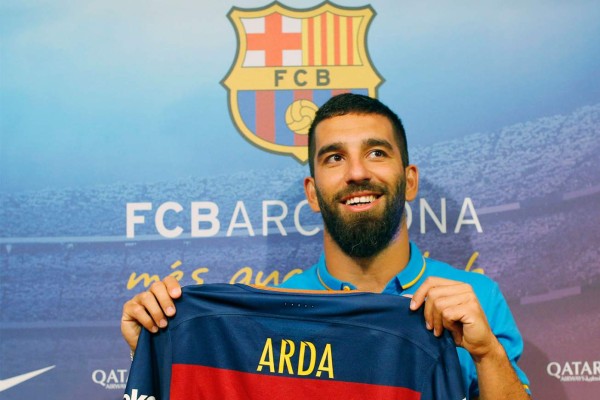 La presentación Arda Turan, nuevo fichaje del FC Barcelona,