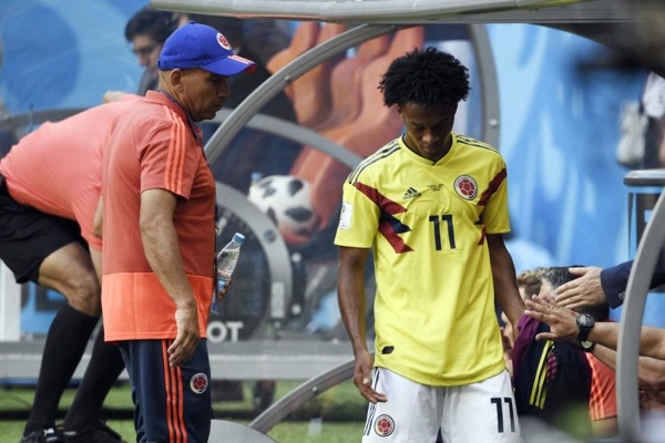 NO VISTE EN TV: El festejo de los japoneses y las caras tristes de los jugadores de Colombia