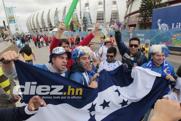 Así se vive el ambiente previo al juego Honduras vs Francia.