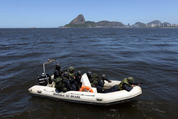 simulacro de medidas de seguridad antes de la Copa Mundial