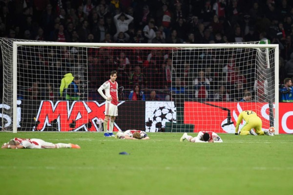 ¡Llanto y tristeza! Las imágenes del Ajax tras quedar fuera de la final de Champions