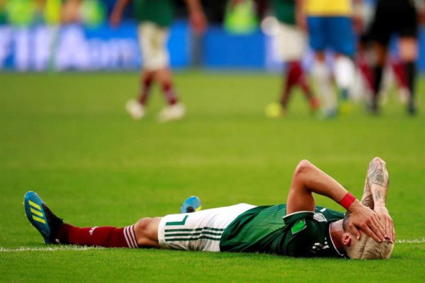 Las desgarradoras fotos de jugadores de México tras eliminación en Rusia 2018