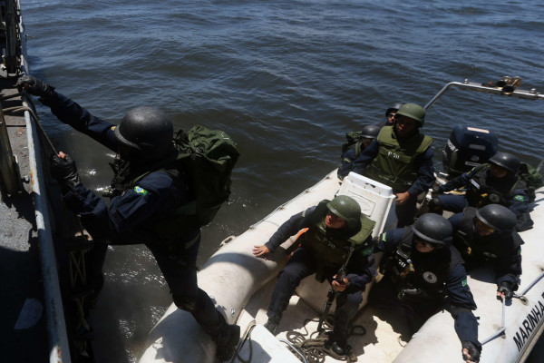 simulacro de medidas de seguridad antes de la Copa Mundial