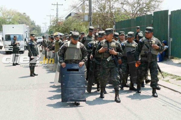 Así militarizan el Yankel previo al clásico sampedrano