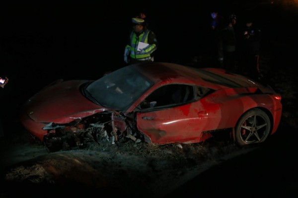 FOTOGALERÍA: El Ferrari que destrozó Arturo Vidal en Chile