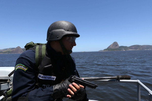 simulacro de medidas de seguridad antes de la Copa Mundial