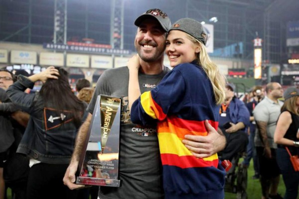 ¡Espectacular! La guapa Kate Upton celebró en grande el título de los Astros