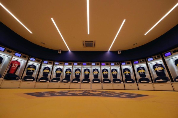 Uno de los mejores del mundo: Así son los nuevos vestuarios de Boca Juniors en La Bombonera