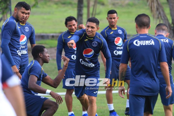 FOTOS: La visita a Diego Vázquez, la caída de Vega y la alegría en el entrenamiento de Motagua