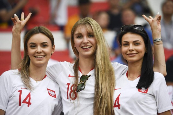 ¡BELLEZA! Las espectaculares aficionadas de Polonia en el Mundial de Rusia