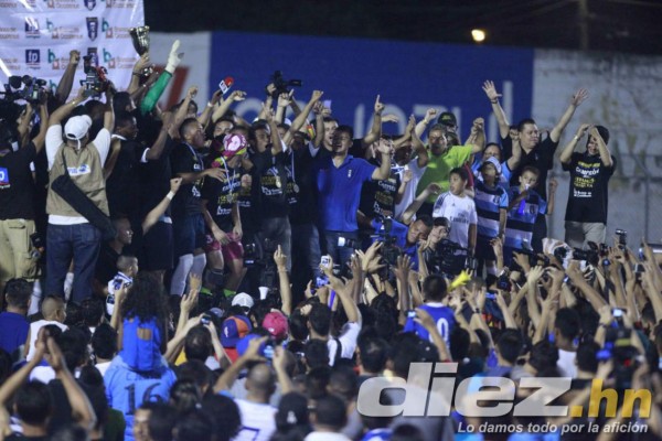 La gran celebración por el ascenso del Honduras Progreso