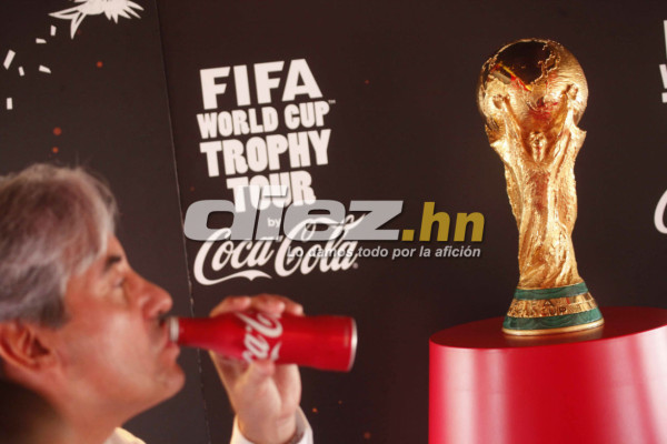 La Copa del Mundo del mundial Brasil 2014 llegó a San Pedro Sula.