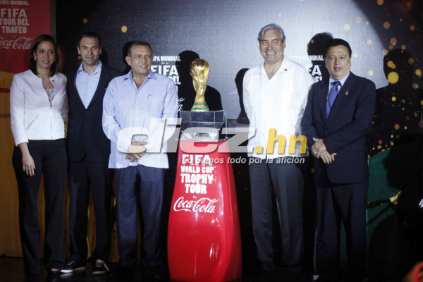 La Copa del Mundo del mundial Brasil 2014 llegó a San Pedro Sula.