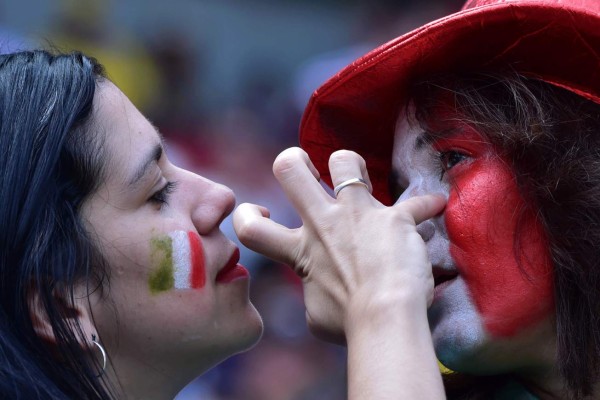 Las mejores imágenes del juego Costa Rica vs Italia.