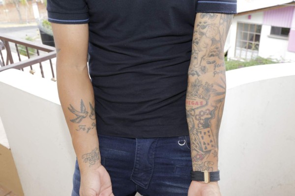 Arnold Peralta se inspiró en el exmadridista 'Guti' para hacerse tatuajes