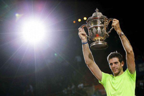 Del Potro se consagró venciendo a Federer en Basilea.