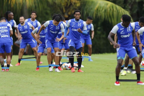 Los cariñitos de Edwín Rodríguez y las bromas de Deiby: el penúltimo entreno de Honduras con el combo completo