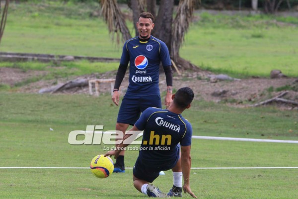 FOTOS: La visita a Diego Vázquez, la caída de Vega y la alegría en el entrenamiento de Motagua