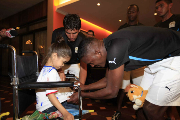 Dania, la niña que emocionó a los merengues.