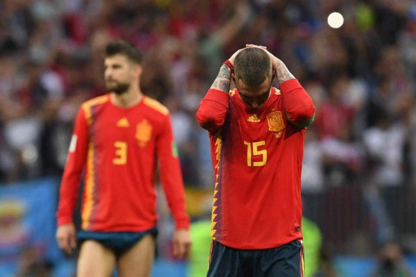 Las desgarradoras fotos de España tras ser eliminado del Mundial de Rusia 2018