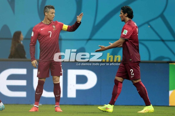 Cristiano Ronaldo sólo pudo mostrar su nuevo look ante Estados Unidos