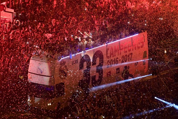 Real Madrid celebra su Copa 33 en Cibeles al ritmo de Despacito
