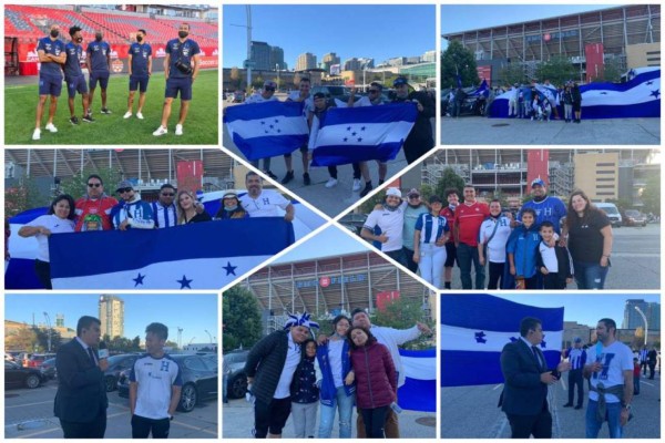 Un esposo canadiense y varias familias catrachas arribaron a Toronto para apoyar a Honduras