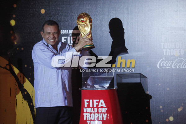 La Copa del Mundo del mundial Brasil 2014 llegó a San Pedro Sula.