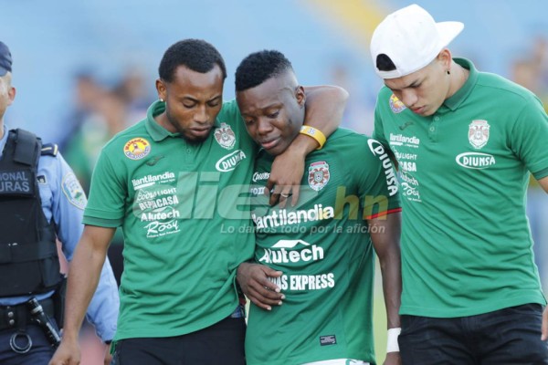 NO VISTE EN TV: Marathón-Real España terminó con zafarrancho y lágrimas