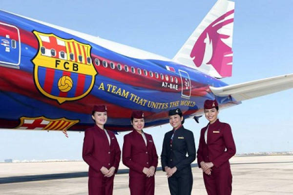 El lujoso e imponente avión del Barcelona