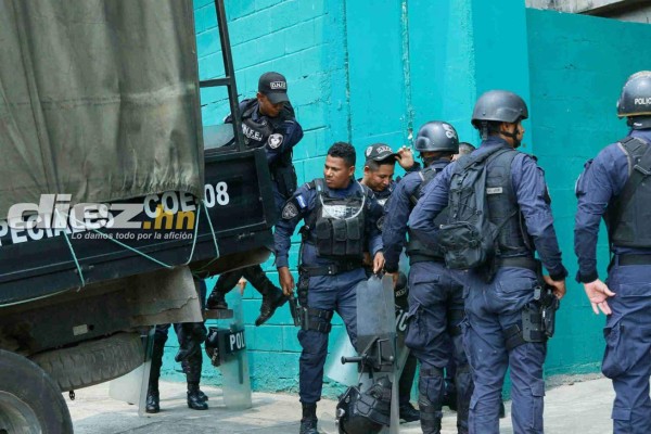 Así militarizan el Yankel previo al clásico sampedrano