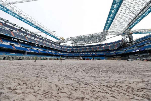 Asientos listos y ya tiene césped: Así luce el Santiago Bernabéu a seis días para la reapertura