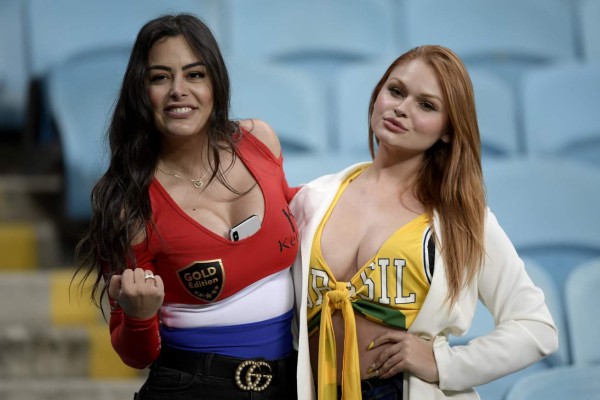 Larissa Riquelme se roba los suspiros en el Brasil-Paraguay de la Copa América, ¿Quién es su nueva amiga?