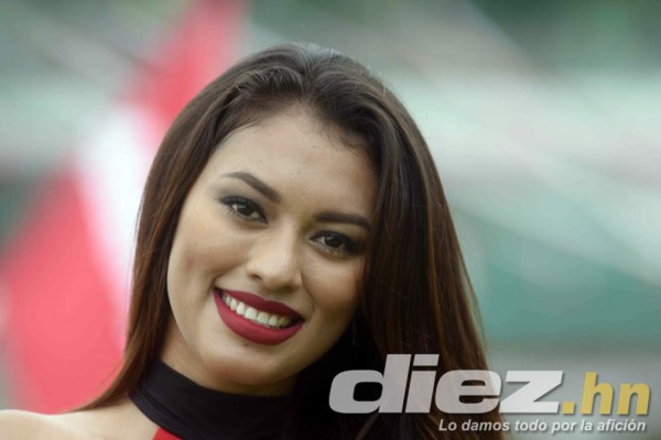 Las hermosuras que adornaron el clásico Marathón-Motagua