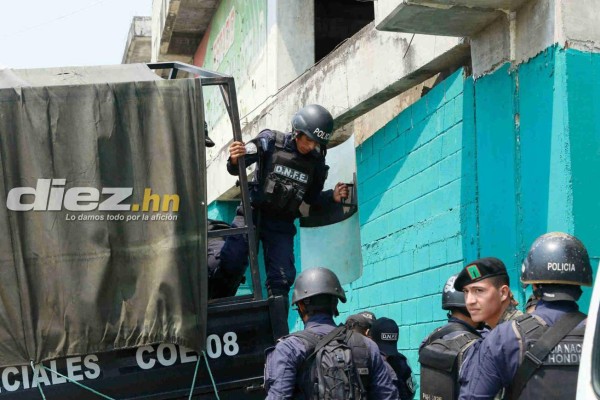 Así militarizan el Yankel previo al clásico sampedrano