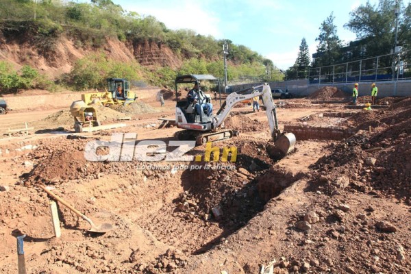 En fotos: El mini estadio que Fenafuth está construyendo en Tegucigalpa