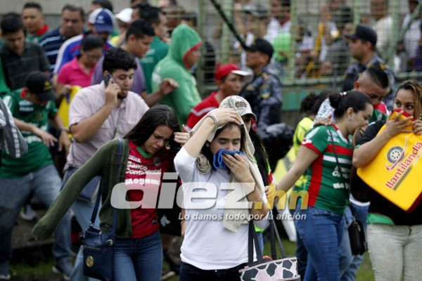 Las imágenes que no viste en TV de incidentes en el Yankel Rosenthal