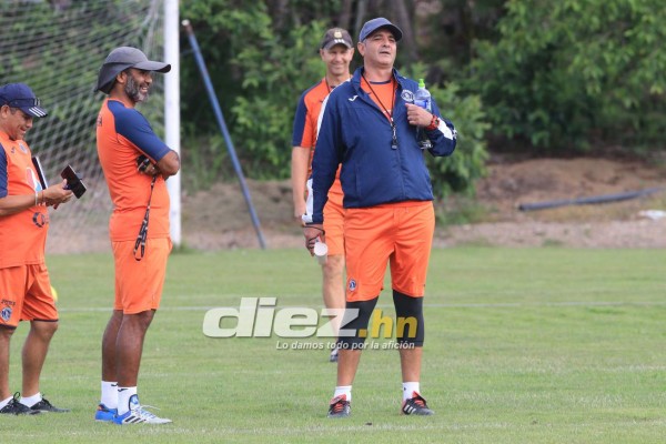 FOTOS: La visita a Diego Vázquez, la caída de Vega y la alegría en el entrenamiento de Motagua