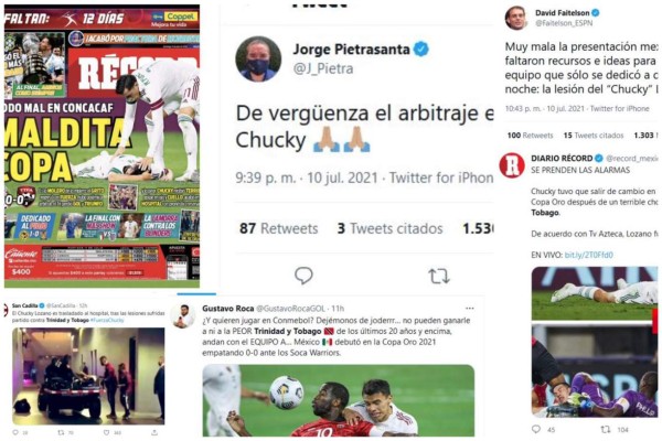 Controversia en México tras lesión del 'Chuky' y empate ante Trinidad y Tobago: 'Maldita Copa'