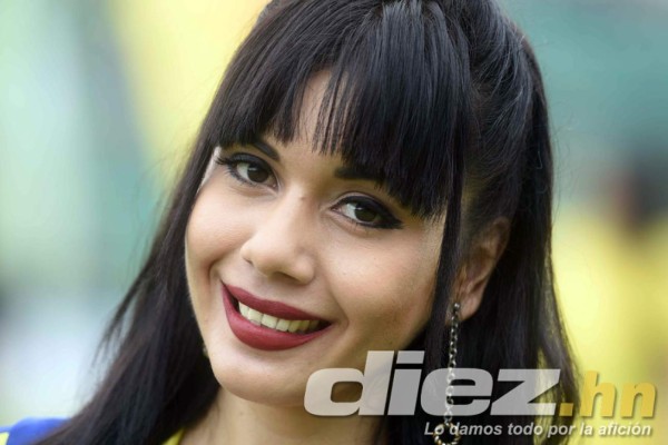 Las hermosuras que adornaron el clásico Marathón-Motagua