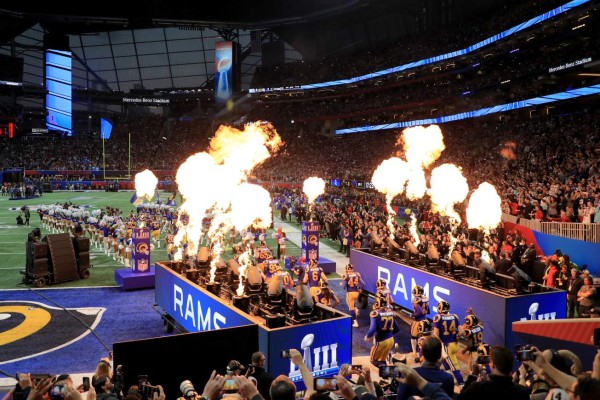 No se vio en TV: La locura de los patriotas y la foto curiosa de Maroon 5 en el Super Bowl 2019