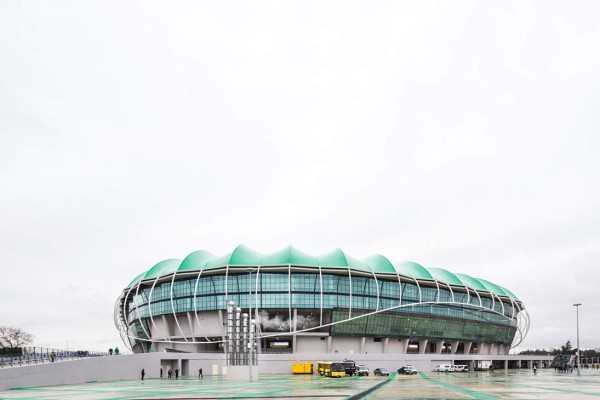 ¡INCREÍBLE! El imponente estadio turco que tiene forma de cocodrilo