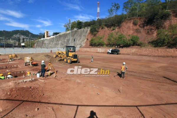 En fotos: El mini estadio que Fenafuth está construyendo en Tegucigalpa